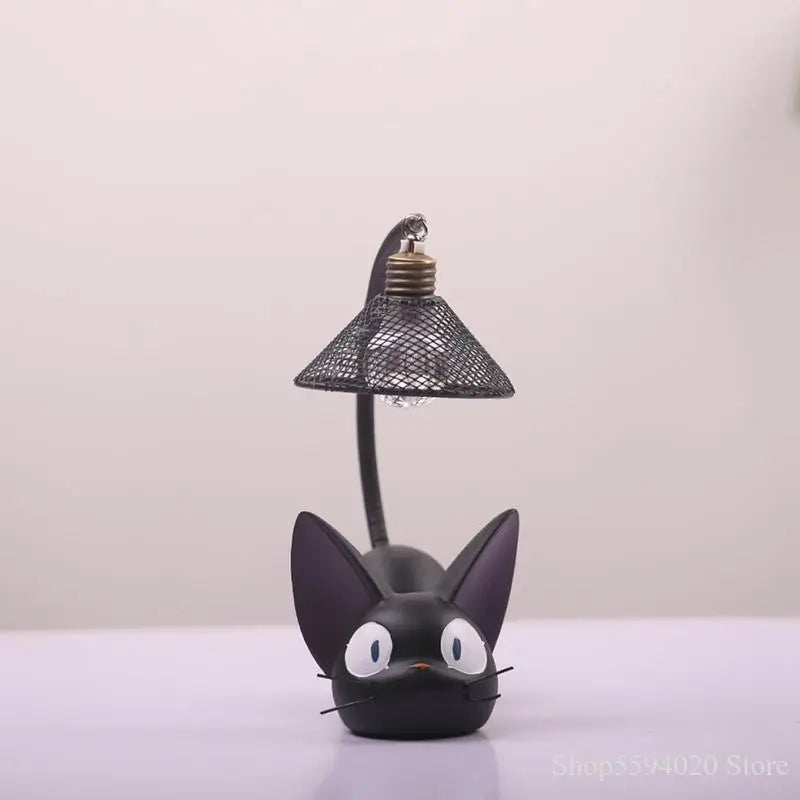 Afralia™ Mini Cat LED Night Lamp | Resin Animal Table Lamp for Kids' Room Decor