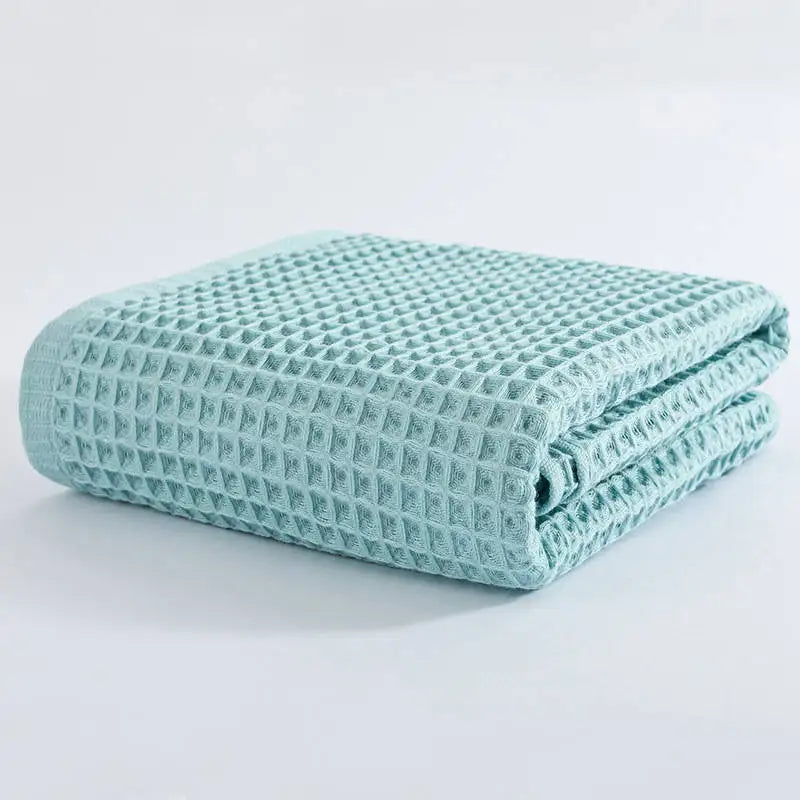 Afralia™ Cotton Waffle Bath Towel - 70*140, Unisex