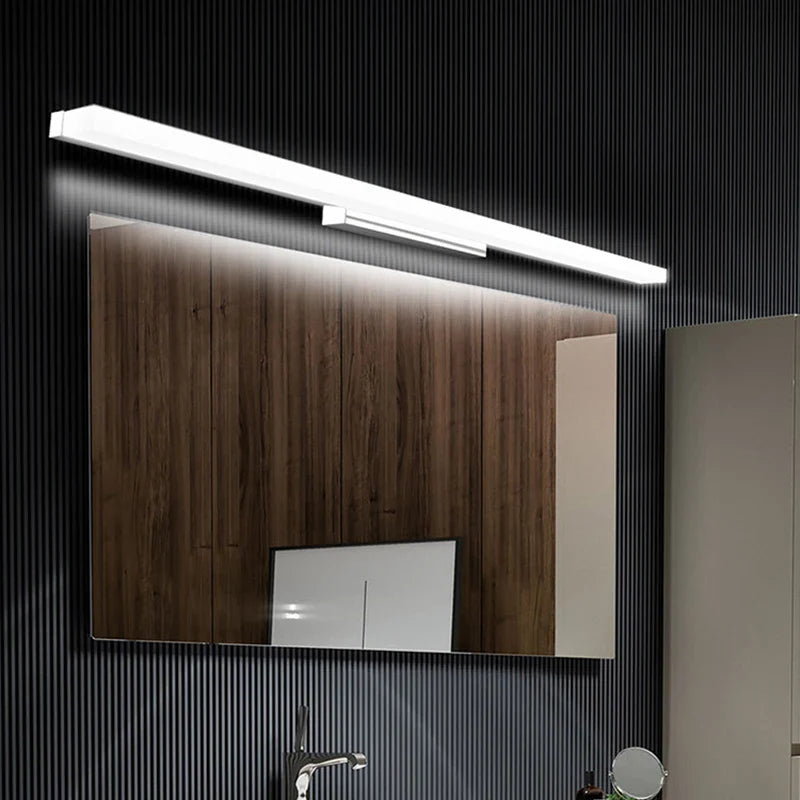 Afralia™ LED Acrylic Wall Lamp for Bathroom & Bedroom, Modern Simplicity, Anti-fog Sconces