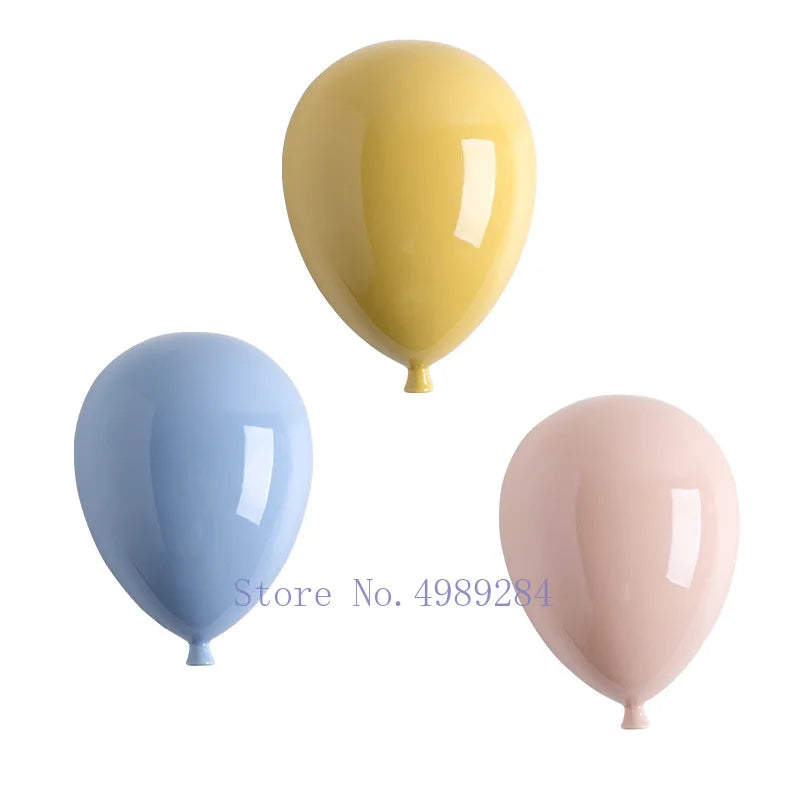 Afralia™ Cartoon Balloon Wall Hanging Decoration for Modern Home and Children's Room
