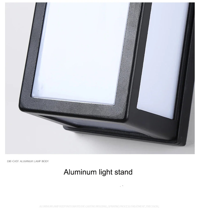 Afralia™ Outdoor Aluminum Wall Lamp Modern Staircase Entrance Lights