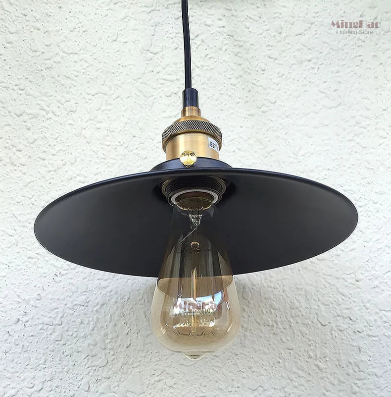 Afralia™ Retro Industrial Pendant Lamp for Home Decoration & Restaurant Lighting