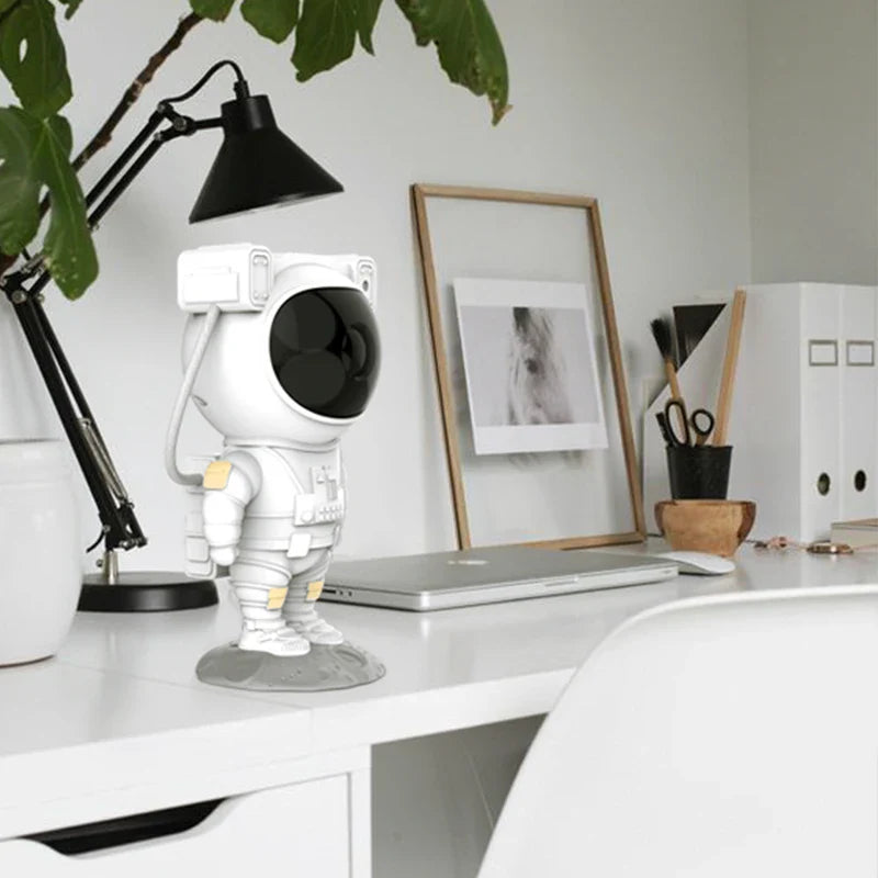 Afralia™ Astronaut Sky Projector Nightlight: USB Bedroom Table Lamp & Home Decor