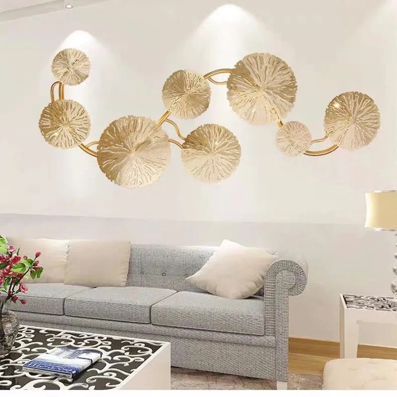 Afralia™ Industrial Nordic Lotus Leaf Wall Sconce: Retro Loft Style for Home, Hotel, Aisle