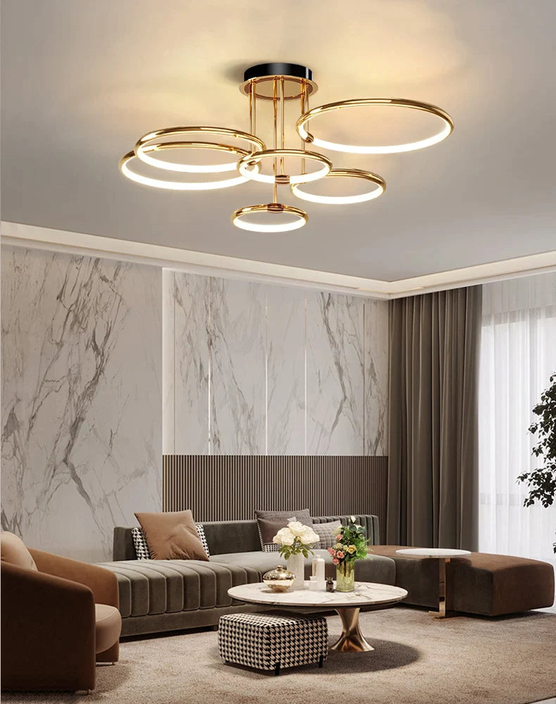 Afralia™ Nordic Style Chandelier Lamp for Living Room, Dining Room, and Bedroom