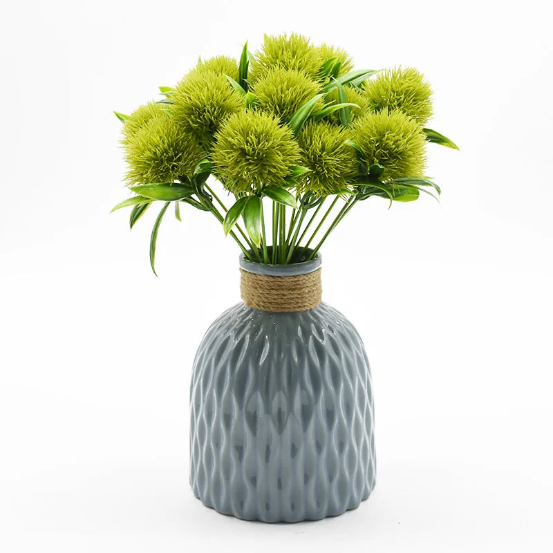 Afralia™ Plastic Dandelion Vase - Home Decor Wedding Flower Household Artificial Plant