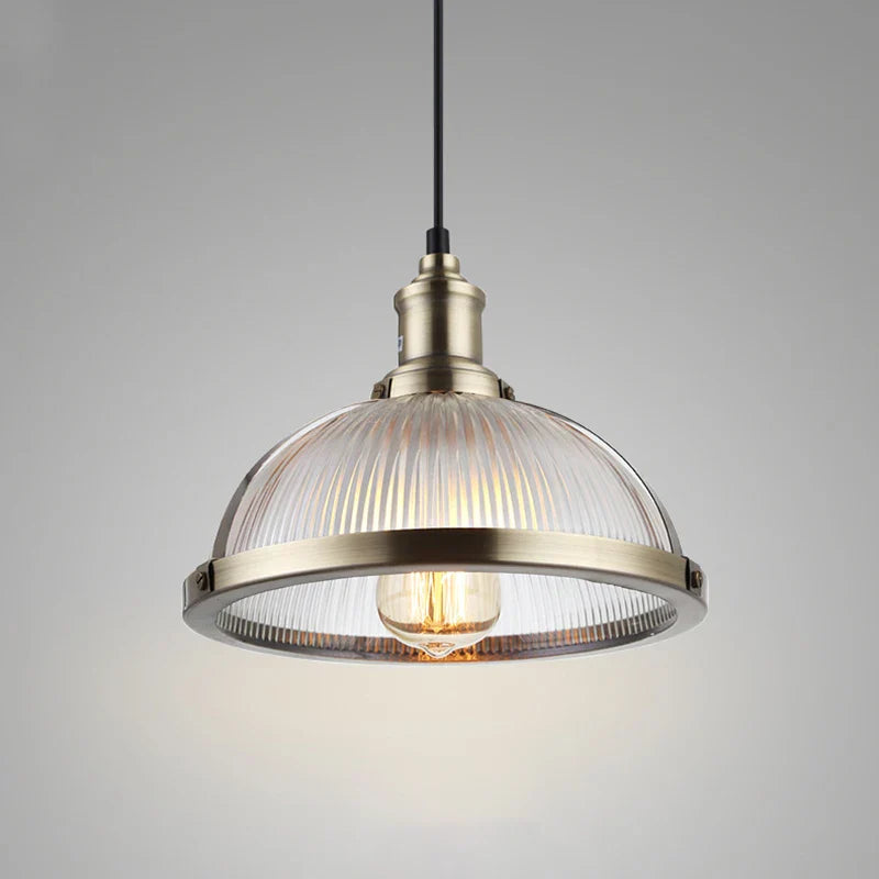 Afralia™ Glass Shade Pendant Light Fixture for Dining Room Office E27
