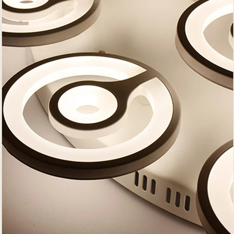 Afralia™ Modern Acrylic LED Ceiling Chandelier for Bedroom & Dining Room