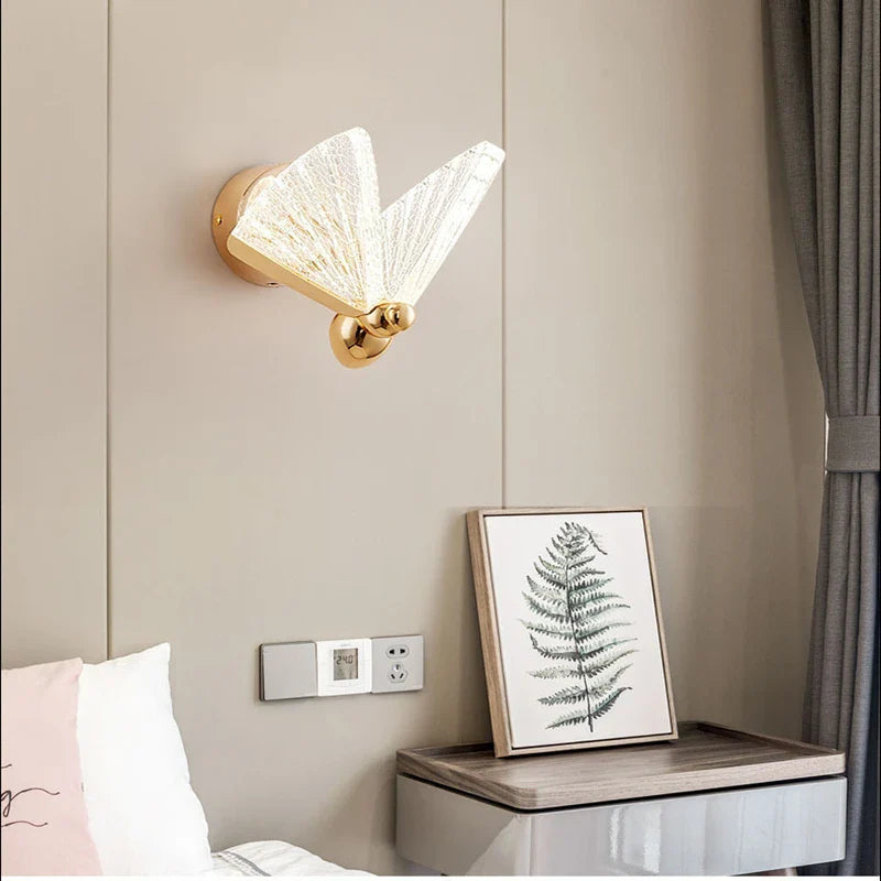 Afralia™ Nordic LED Butterfly Lights for Bedrooms, Living Rooms, Shops