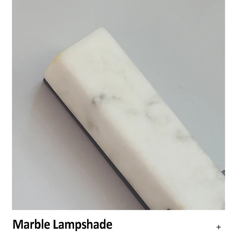 Afralia™ Marble Wall Lamp Sconce LED Light for Luxury Bedroom Decor