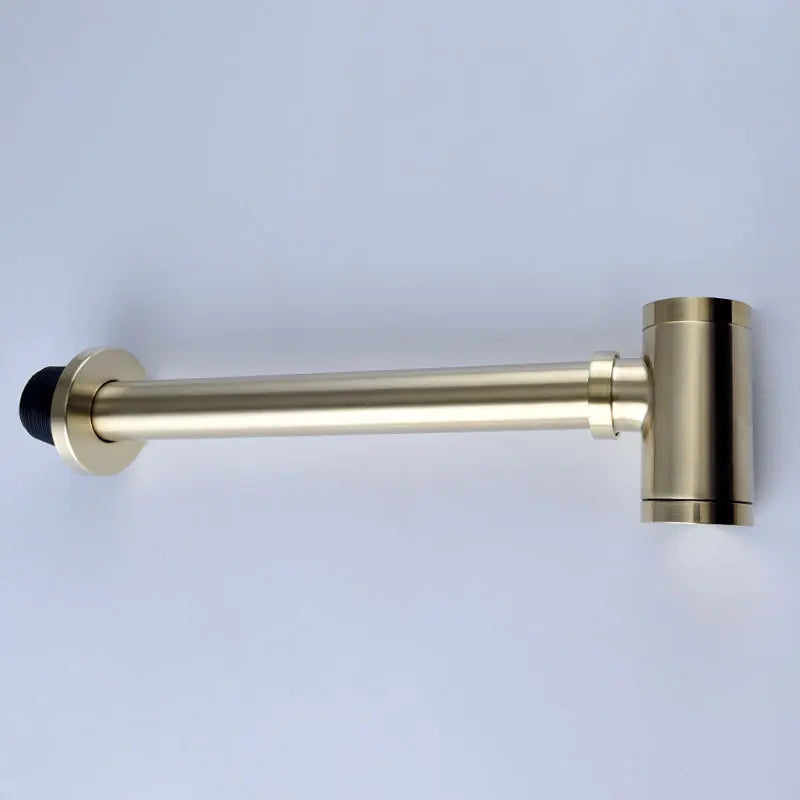 Afralia™ Antique Brass Pop Up Drain Kit with P-Trap Pipe for Bathroom Sink.