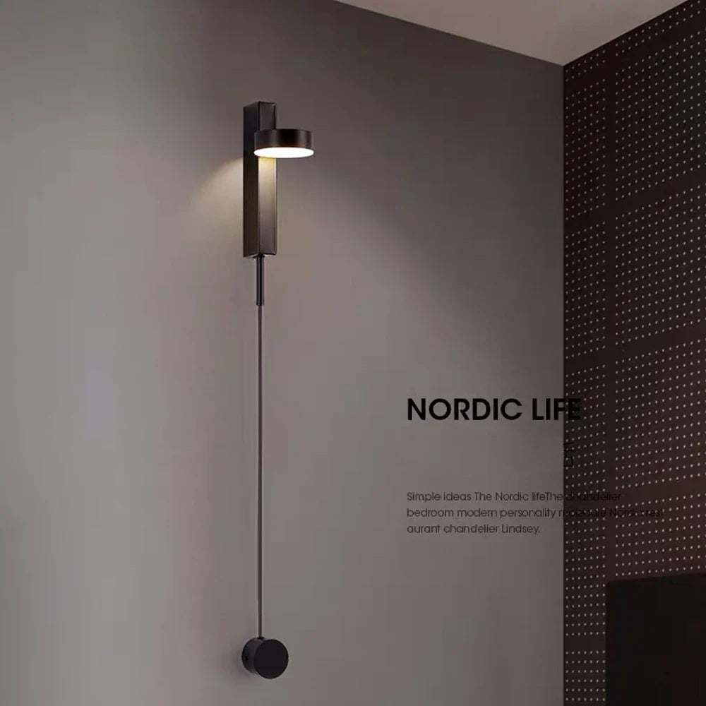 Afralia™ Dimmable LED Wall Lamp for Living Room Art Wall Light - Modern Nordic Design