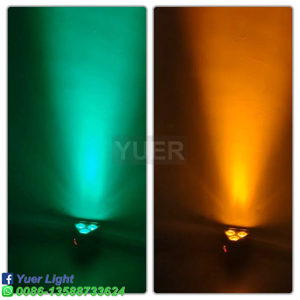 Afralia™ 6IN1 LED Par RGBWA UV Wash Light for DJ Party Stage