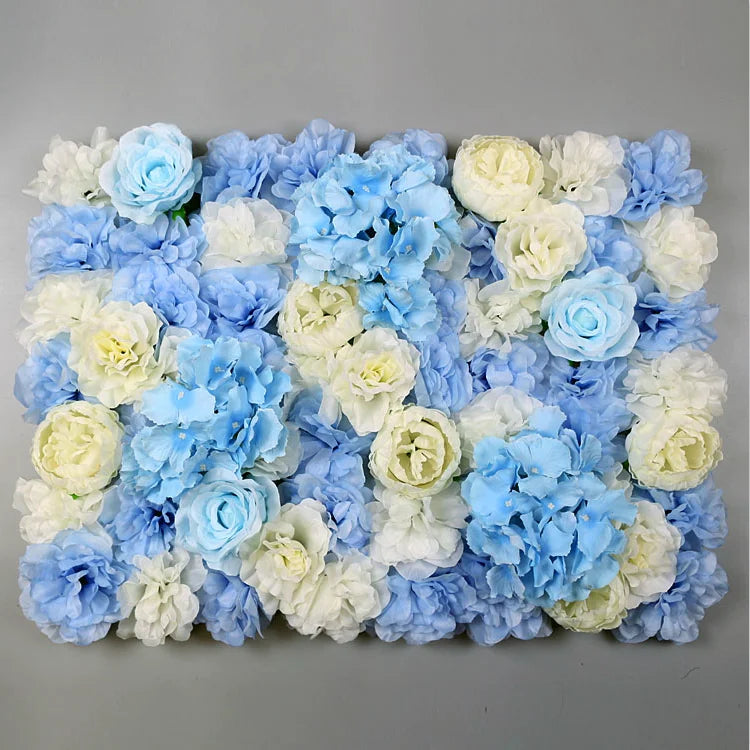 Afralia™ Silk Rose Fake Flower Wall Wedding Decoration Romantic Home Decor
