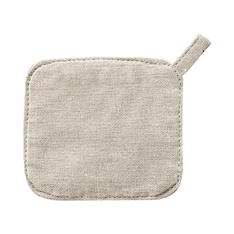 Afralia™ Cotton Linen Coaster Set for Tea Coffee Mug Heat Protection ECO Cup Mat