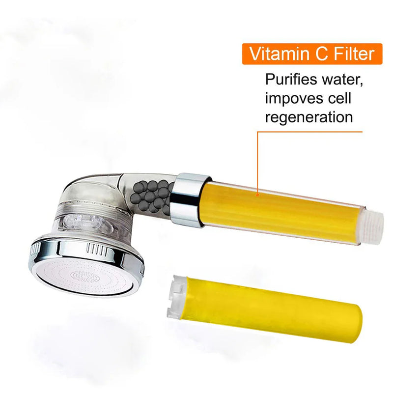 Afralia™ Aroma Vitamin C Shower Head Filter Cartridge for Lemon Rose Lavender Skin Care