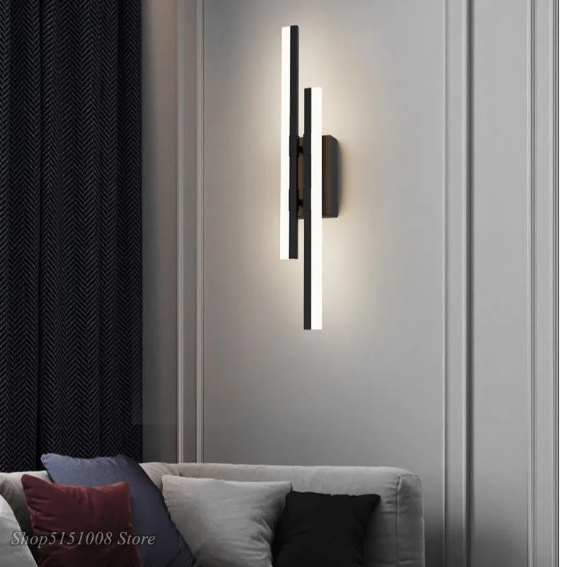 Afralia™ LED Wall Lamp: Nordic Design, Strip Lighting for Living Room, Bedroom, or Bedside