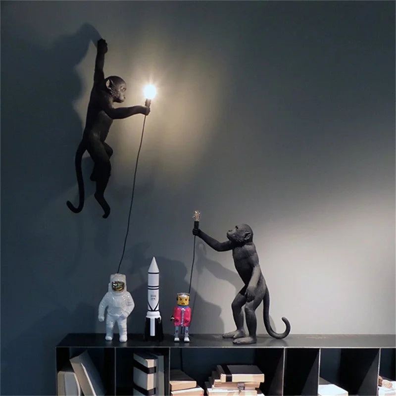 Afralia™ Monkey Shape Pendant Lights for Home Dinning Room