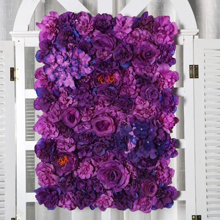 Afralia™ Silk Rose Flower Wall Wedding Christmas Decoration Silk Hydrangea Backdrop