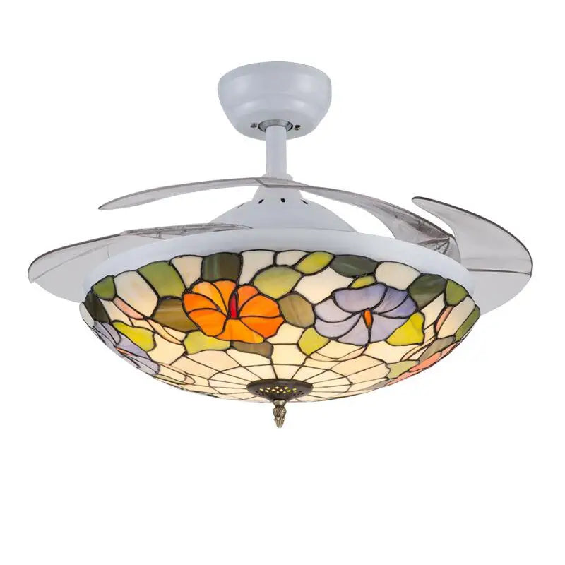 Afralia™ 42 Inch Retro Ceiling Fan Light with Remote Control for Living Room and Dining Room