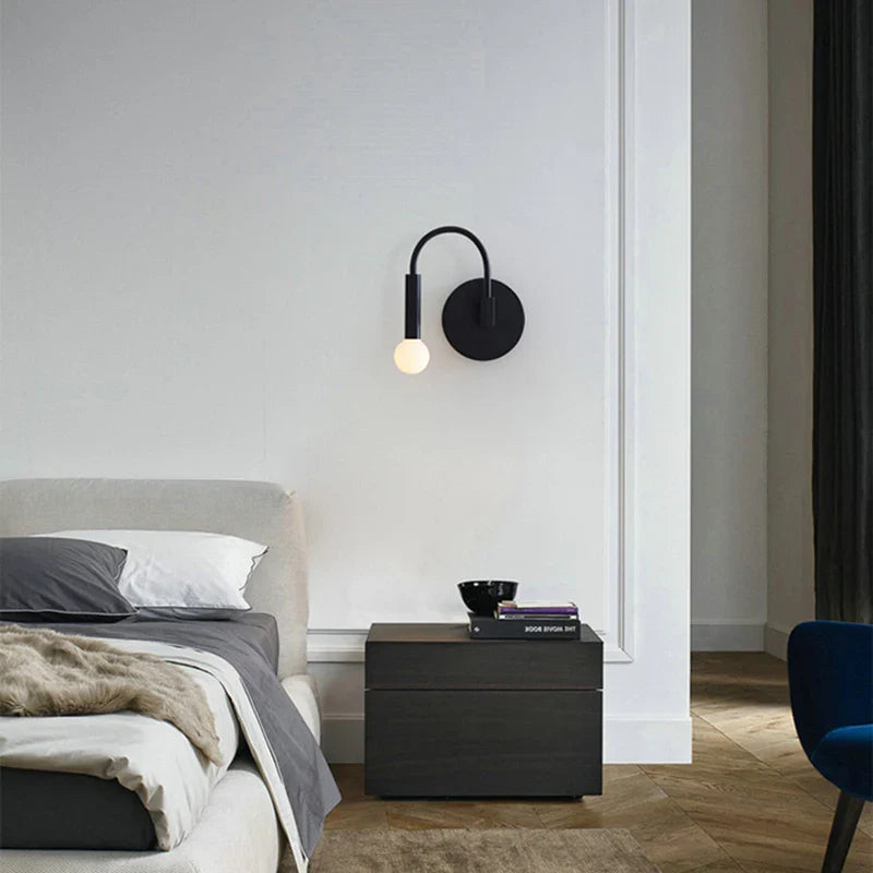 Afralia™ Nordic LED Indoor Wall Lamps for Living Room Bedroom, E27 5W LED Decoration Lighting