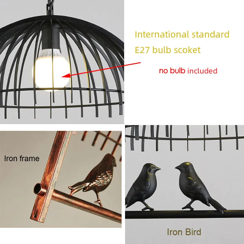 Afralia™ Nordic Bird Lights Pendant Lamp for Bedroom Dining Room Chandelier