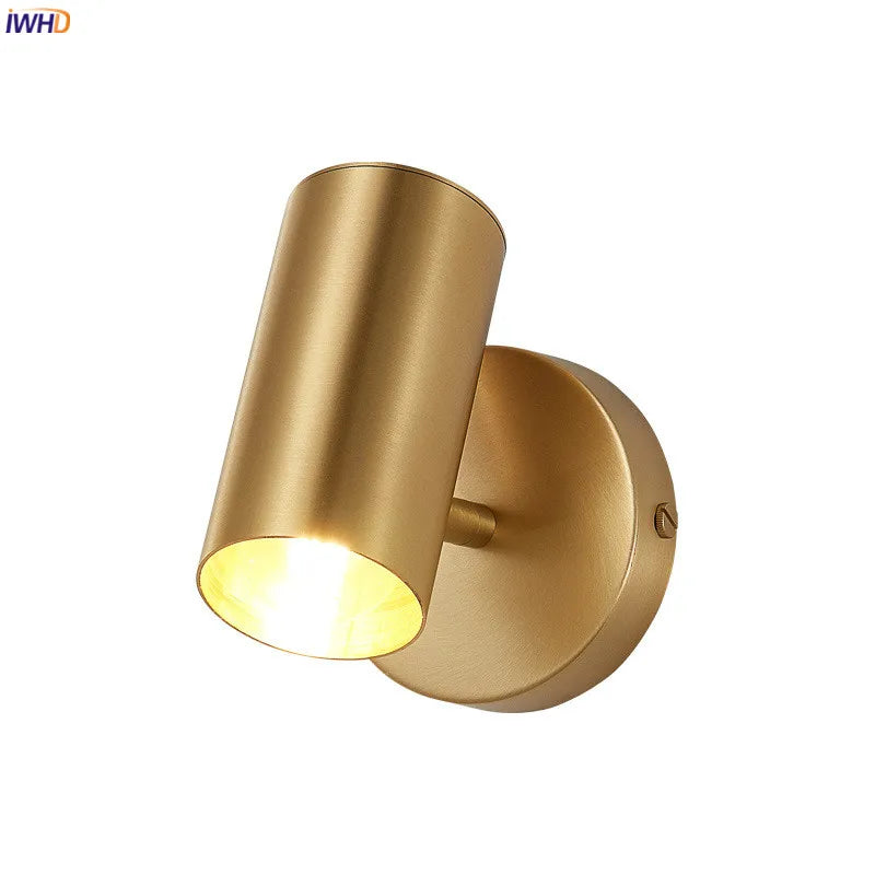 Afralia™ Vintage Copper LED Wall Lights for Bathroom Stair Mirror, American Country Style