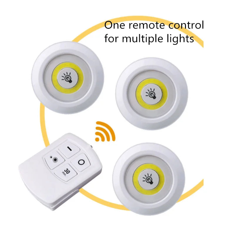 Afralia™ LED Under Cabinet Light with Remote Control Dimming