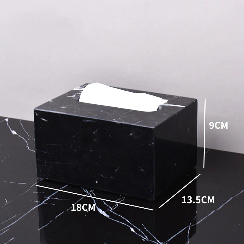 Afralia™ Black Marquina Marble Bathroom Set cue.opti