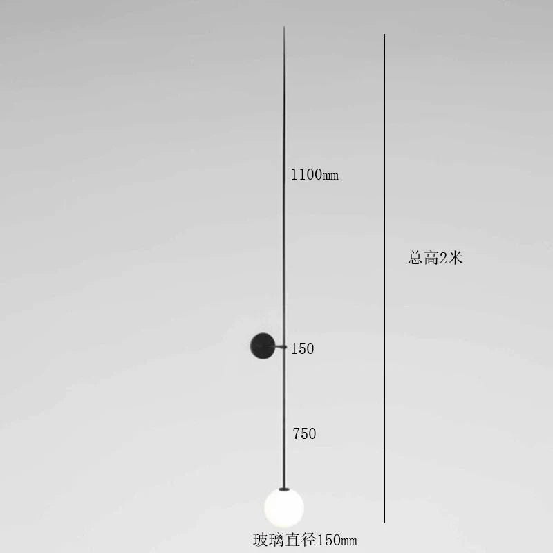 Afralia™ Glass Ball LED Wall Light - Minimalist Nordic Design