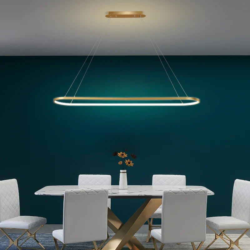 Afralia™ Iron Dining Chandelier Ceiling Lamp for Home Kitchen Office Indoor Lighting