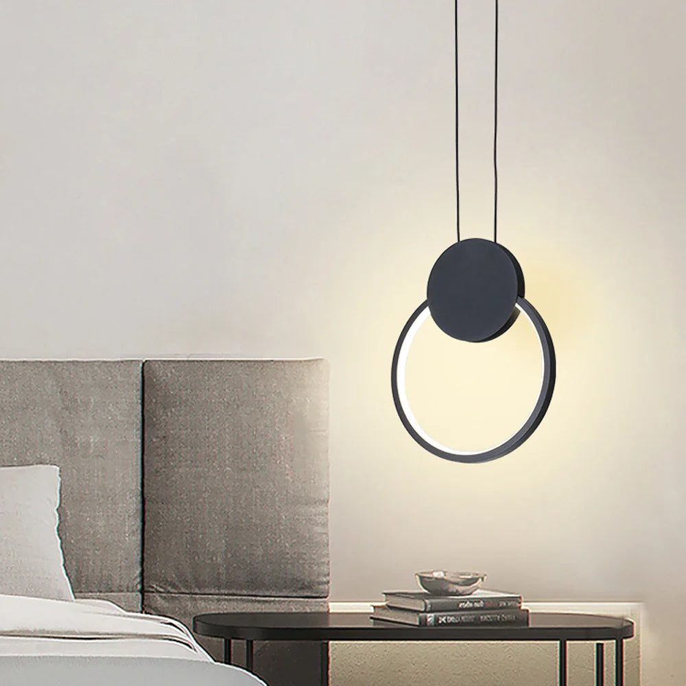 Afralia™ Modern 12W Aluminum LED Pendant Lamp for Kitchen Restaurant Bar Living Room
