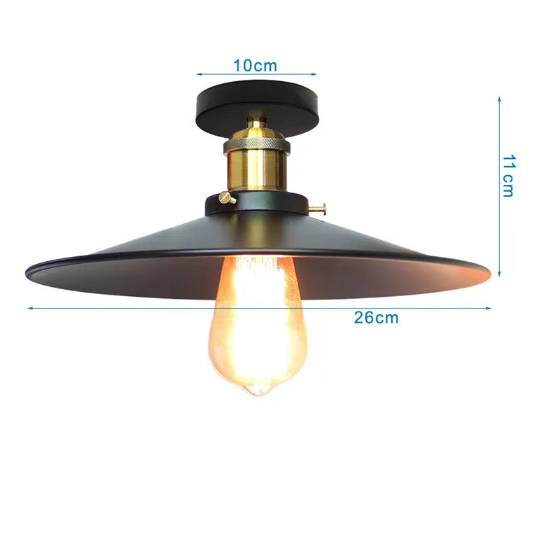 Afralia™ Vintage Industrial Ceiling Chandelier Retro Attic Restaurant Bedroom Lighting Fixture