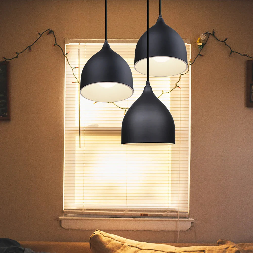 Afralia™ Modern LED Pendant Light for Kitchen Restaurant Bedroom Living Room