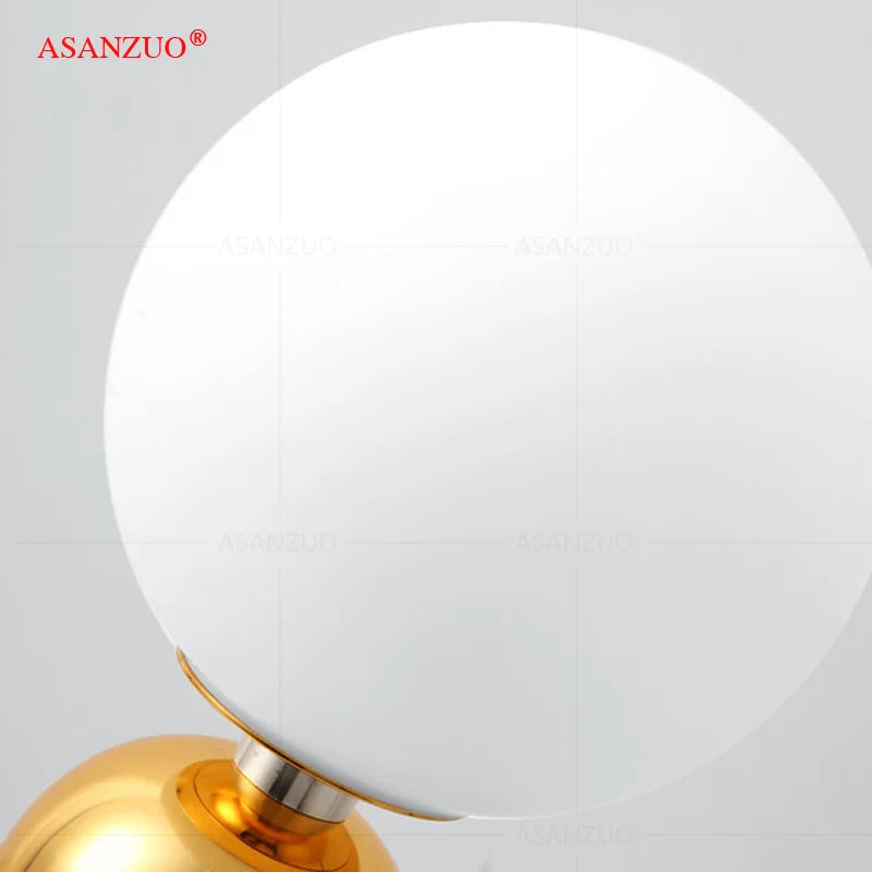 Nordic Glass Ball Table Lamp for Bedroom & Living Room by Afralia™