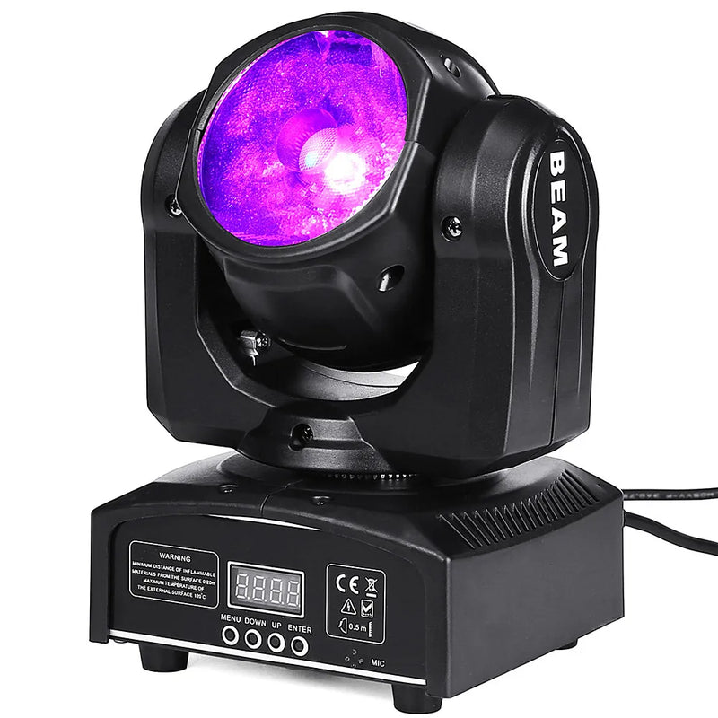 Afralia™ 65W RGBW Beam LED Moving Head Light for Super Bright Disco Party