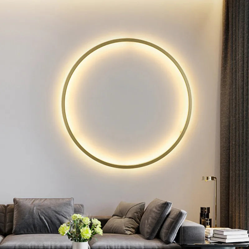 Afralia™ Nordic Round LED Wall Light: Modern Minimalist Design for Home Interior Decor