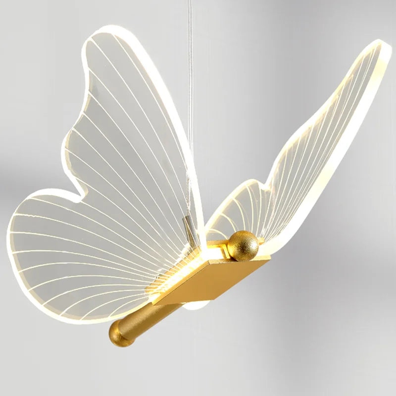 Afralia™ Butterfly Pendant Lights - Nordic Indoor Hanging Lamp for Living and Dining Room