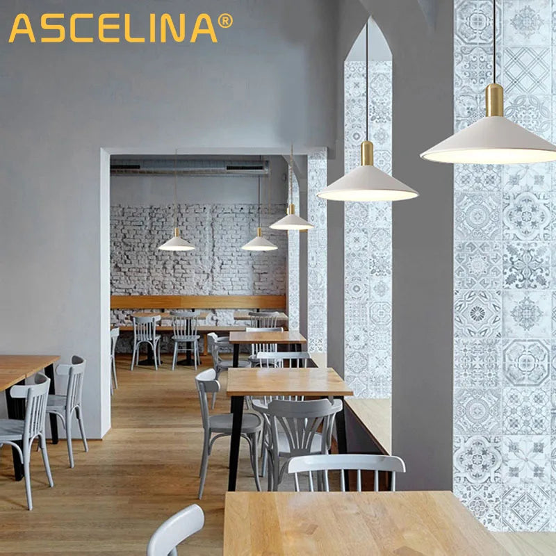 Afralia™ Black Gold LED Pendant Lights for Home Restaurant Loft Bar Industrial Decor