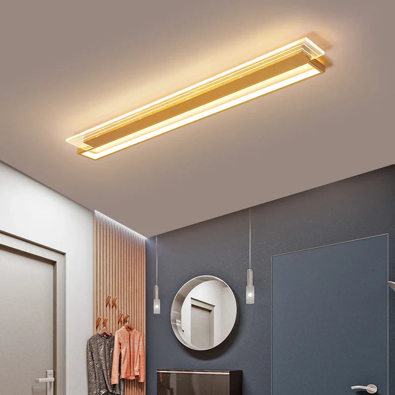 Afralia™ Slim Strip LED Ceiling Light for Entryway, Corridor, and Study