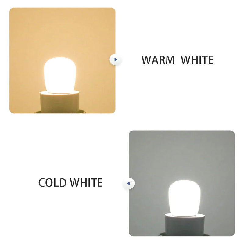 Afralia™ LED Fridge Bulb 3W E14 220V Corn Light, Replace Halogen Chandelier, White/Warm