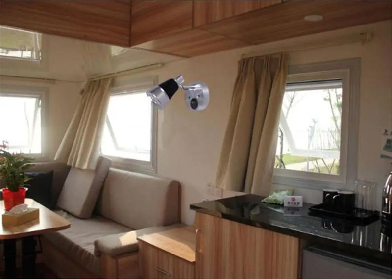 Afralia™ 3W 3000K Warm White Boat Interior Lights, Flexible Wall Mount Reading Light