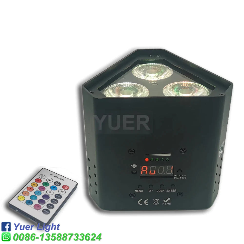 Afralia™ 6IN1 LED Par RGBWA UV Wash Light for DJ Party Stage