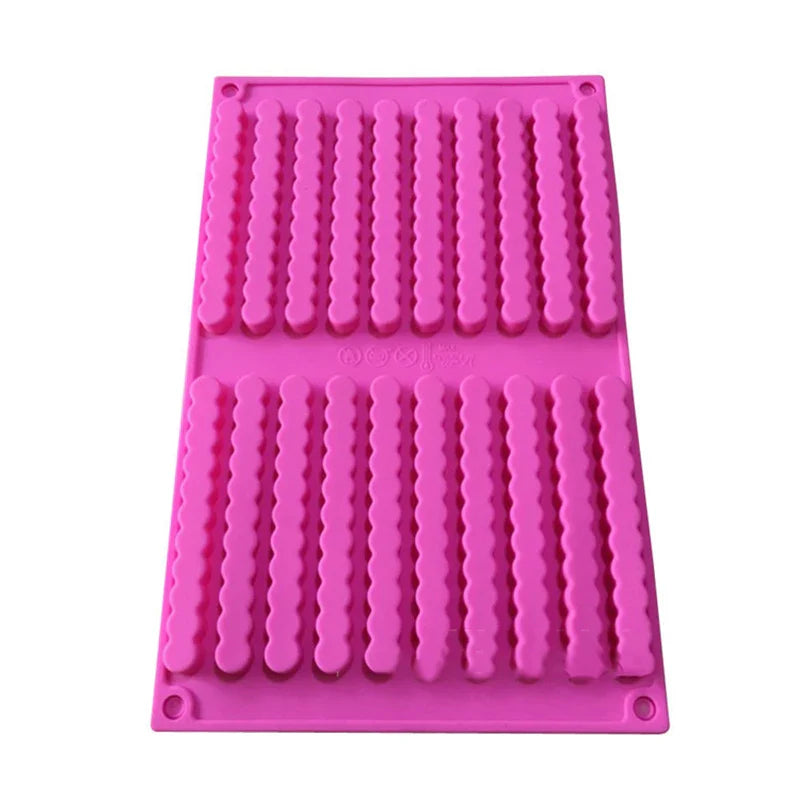 Afralia™ Silicone Multifunction Cake Pudding Chocolate DIY Mold Strips Biscuit Ice Pastry Baking