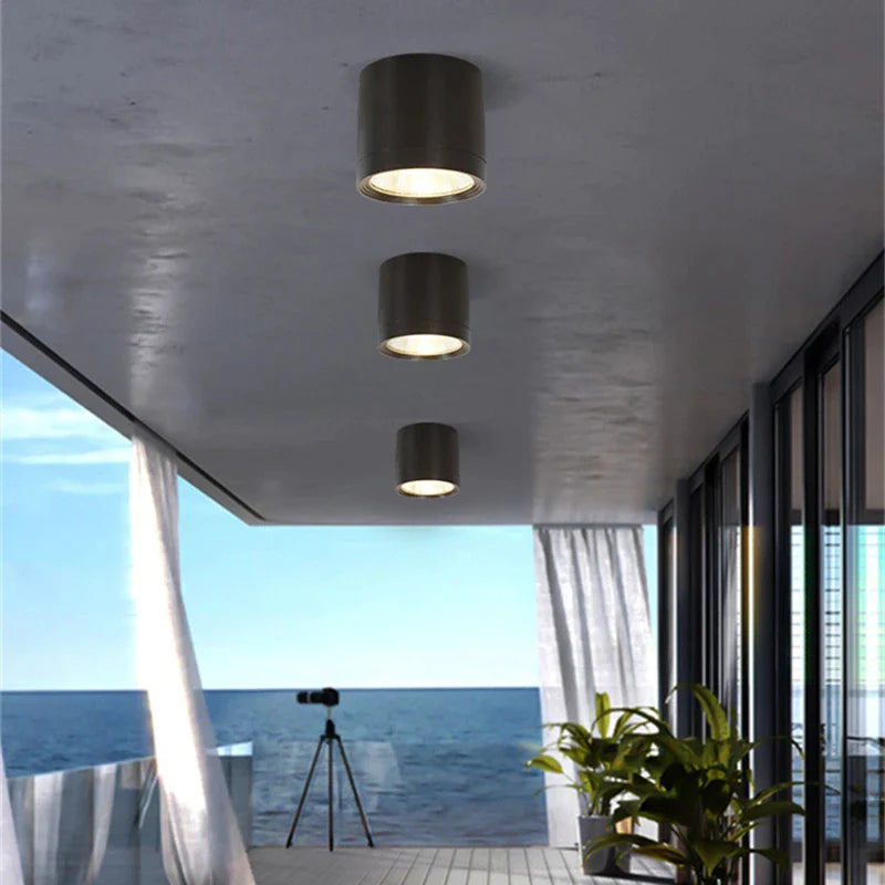 Afralia™ Outdoor Waterproof LED Ceiling Downlights, 7W-18W, Surface Mounted Bathroom Kitchen Spotlights