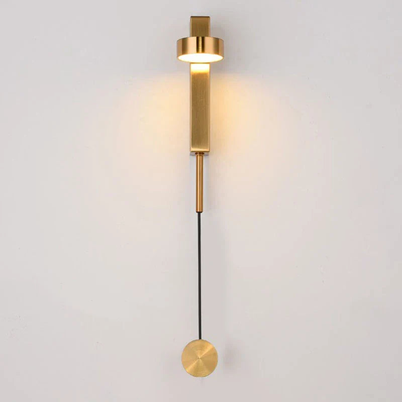 Afralia™ Modern Rotation Dimming Wall Light in Gold and Black