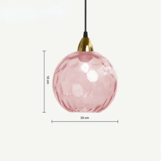 Afralia™ Modern Glass Ball E27 Pendant Lamps for Bedroom Restaurant Chandelier Living Room