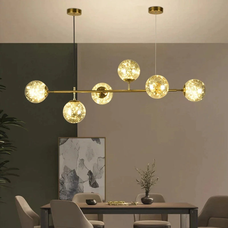 Afralia™ Starlight Glass Pendant Lights: Romantic Kitchen & Dining Room Decor