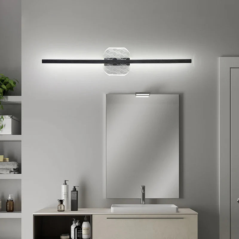 Afralia™ LED Mirror Wall Lamp for Modern Minimalist Decor