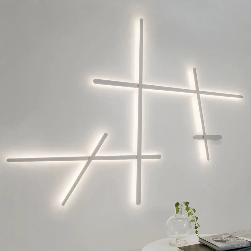 Afralia™ LED Backlight Wall Lamp for Home Decor - Indoor Long Strip Lighting